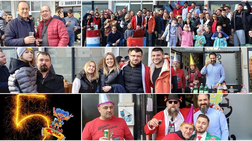 Novogodišnje ludilo počelo je već u podne u Grabriku u organizaciji najpoznatijeg karlovačkog brijača